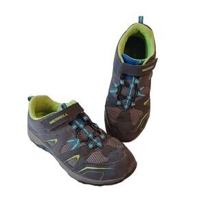 Merrell ML-B Trail Chaser Hiking Shoes Women's Size 6.5 EU 37.5 Grey Blue Yellow